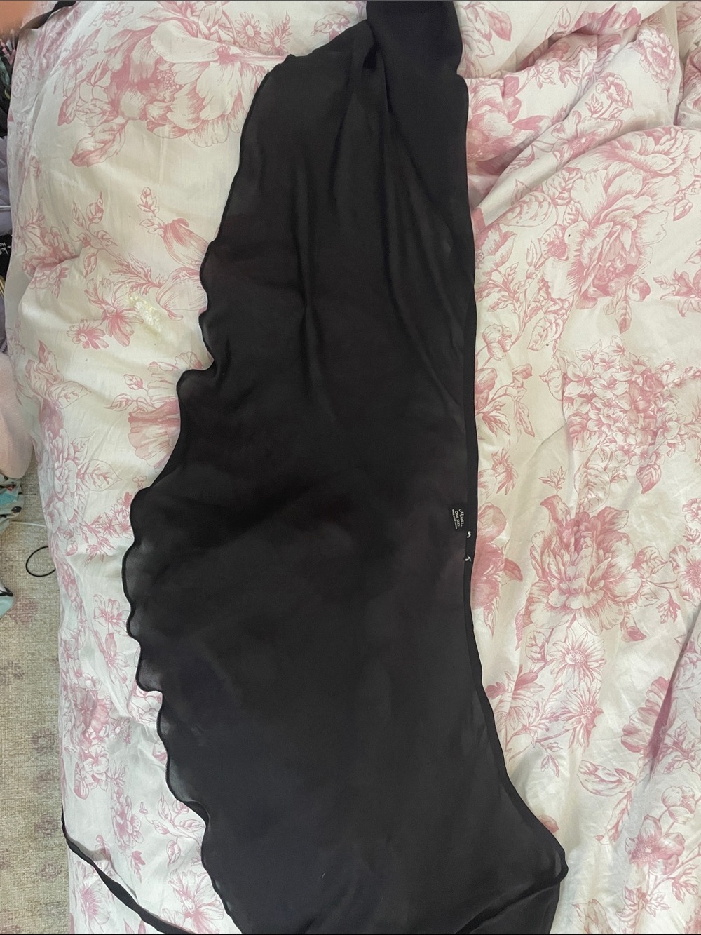 Black ballet wrap skirt